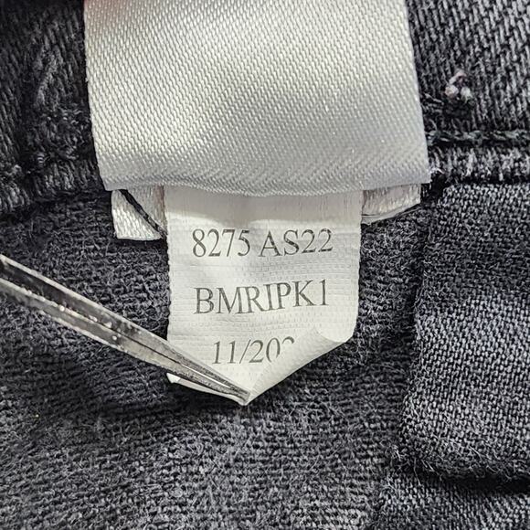 Aeropostale Jeans Womens 6R Faded Black Distressed Ripped Mom High Rise Stretch - Picture 11 of 16